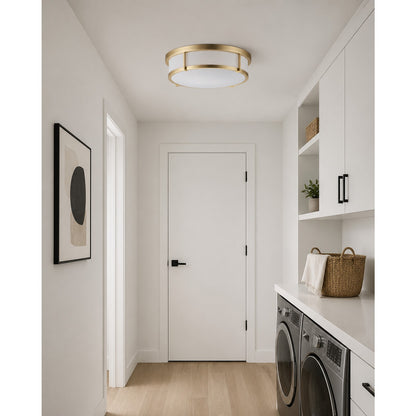 Maxim Lighting Rogue 3-Light Flush Mount E26 in Satin Brass - 10270WTSBR