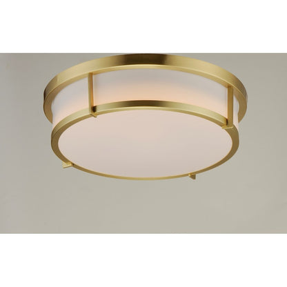 Maxim Lighting Rogue 3-Light Flush Mount E26 in Satin Brass - 10270WTSBR