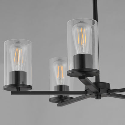 Maxim Lighting Lateral 5 Light 18.5" Chandelier, Black/Clear