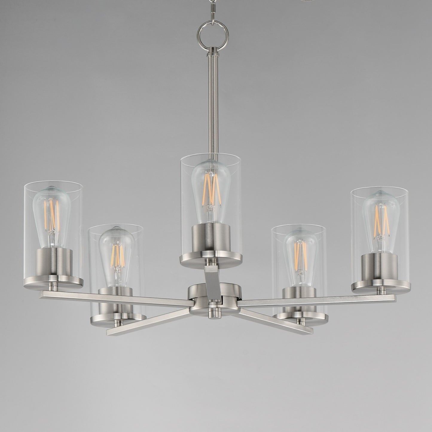 Maxim Lighting Lateral 5 Light 18.5" Chandelier, Satin Nickel/Clear