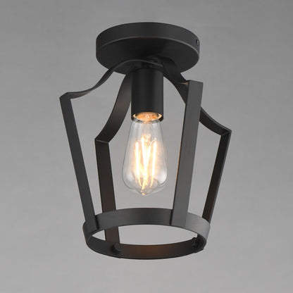 Maxim Lighting Arden 1 Light 10.25" Semi-Flush Mount, Black