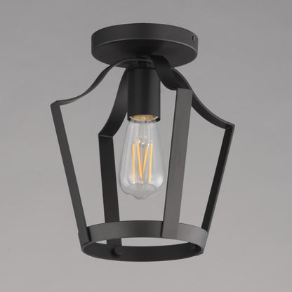 Maxim Lighting Arden 1 Light 10.25" Semi-Flush Mount, Black