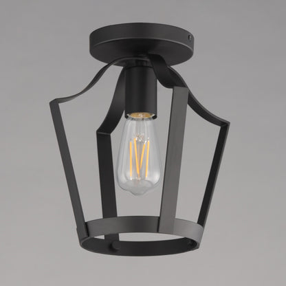 Maxim Lighting Arden 1 Light 10.25" Semi-Flush Mount, Black