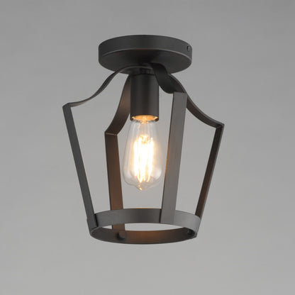 Maxim Lighting Arden 1 Light 10.25" Semi-Flush Mount, Black