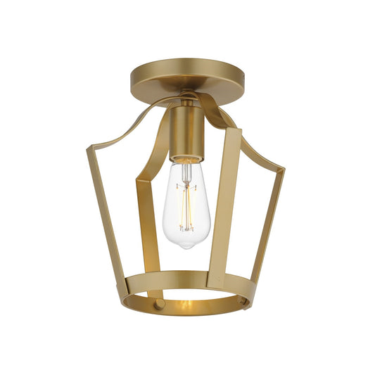 Maxim Lighting Arden 1Lt 10.25" Semi-Flush Mount, Natural Aged Brass