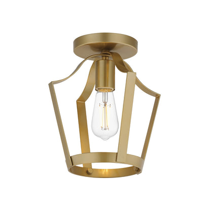 Maxim Lighting Arden 1Lt 10.25" Semi-Flush Mount, Natural Aged Brass