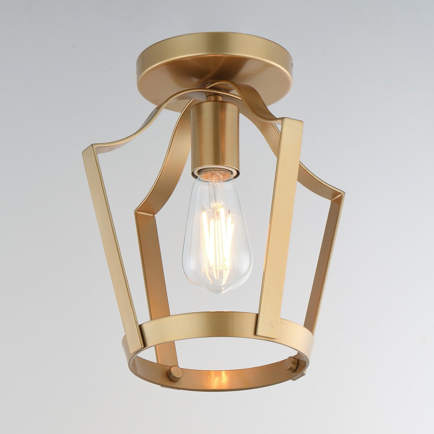 Maxim Lighting Arden 1Lt 10.25" Semi-Flush Mount, Natural Aged Brass