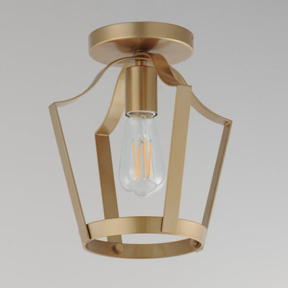 Maxim Lighting Arden 1Lt 10.25" Semi-Flush Mount, Natural Aged Brass