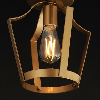 Maxim Lighting Arden 1Lt 10.25" Semi-Flush Mount, Natural Aged Brass