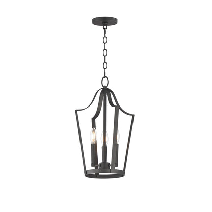 Maxim Lighting Arden 3 Light 19.5" Entry Foyer Pendant, Black