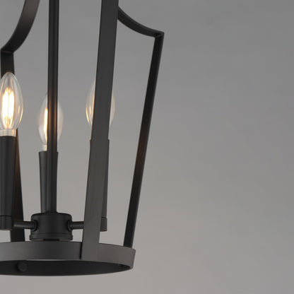 Maxim Lighting Arden 3 Light 19.5" Entry Foyer Pendant, Black