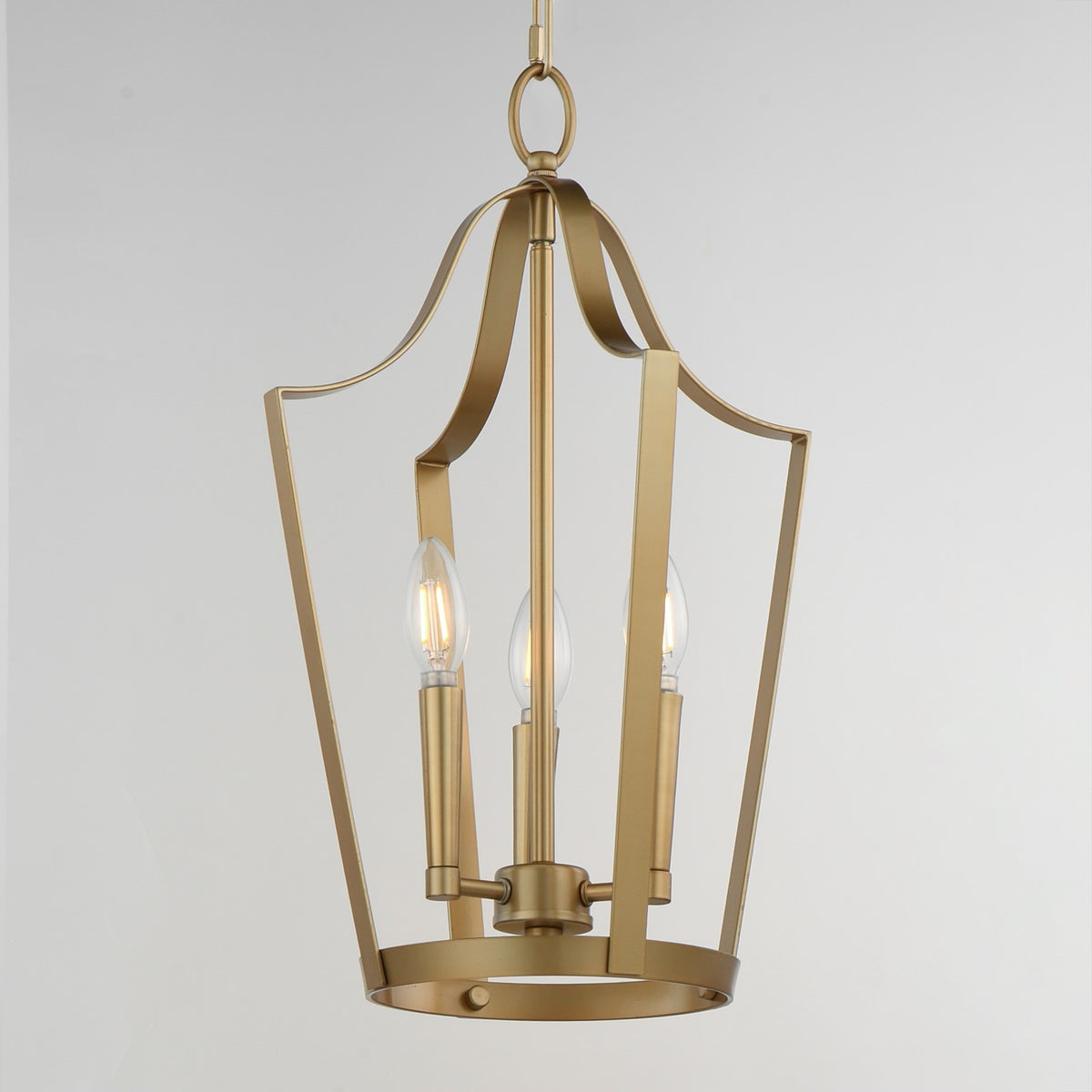 Maxim Lighting Arden 3Lt 19.5" Entry Foyer Pendant, Aged Brass