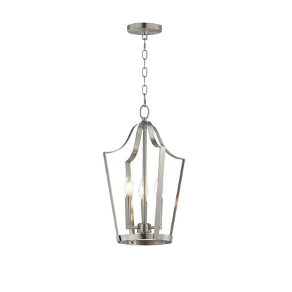 Maxim Lighting Arden 3 Light 19.5" Entry Foyer Pendant, Satin Nickel - 10423SN