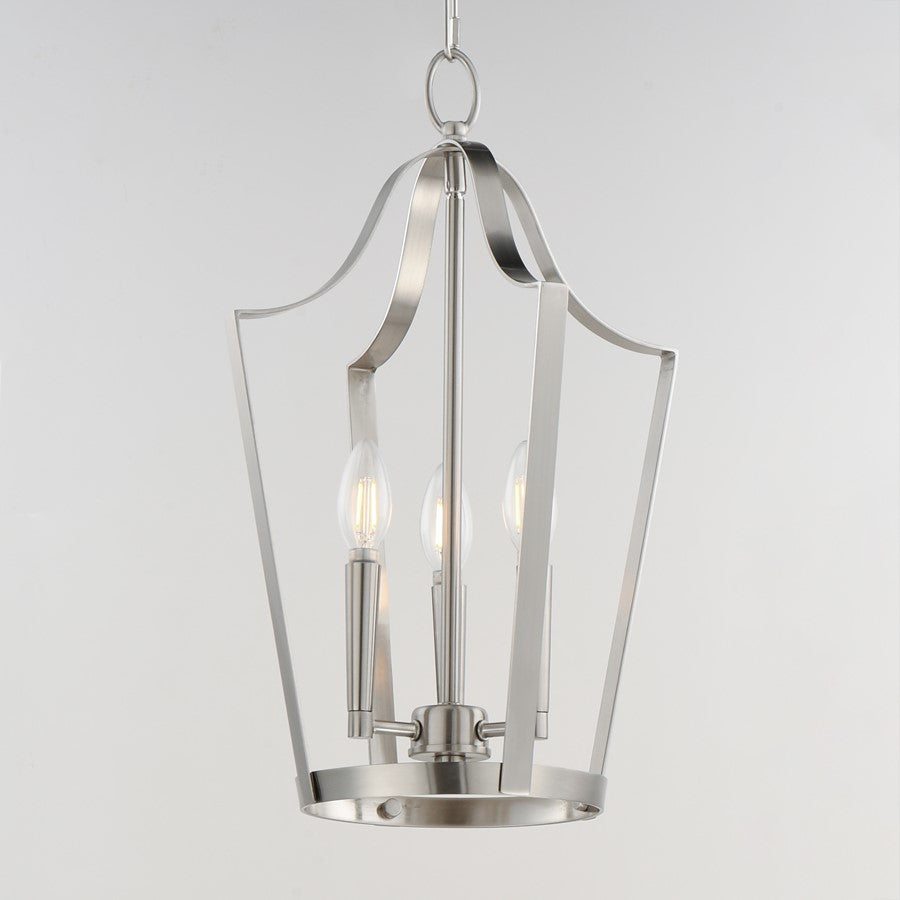 Maxim Lighting Arden 3 Light 19.5" Entry Foyer Pendant, Satin Nickel