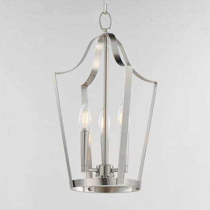 Maxim Lighting Arden 3 Light 19.5" Entry Foyer Pendant, Satin Nickel