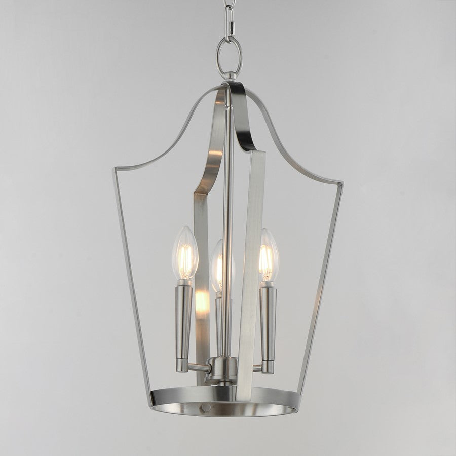 Maxim Lighting Arden 3 Light 19.5" Entry Foyer Pendant, Satin Nickel