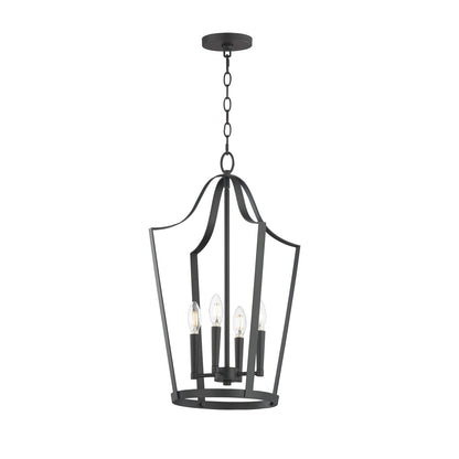 Maxim Lighting Arden 4 Light 24.75" Entry Foyer Pendant, Black
