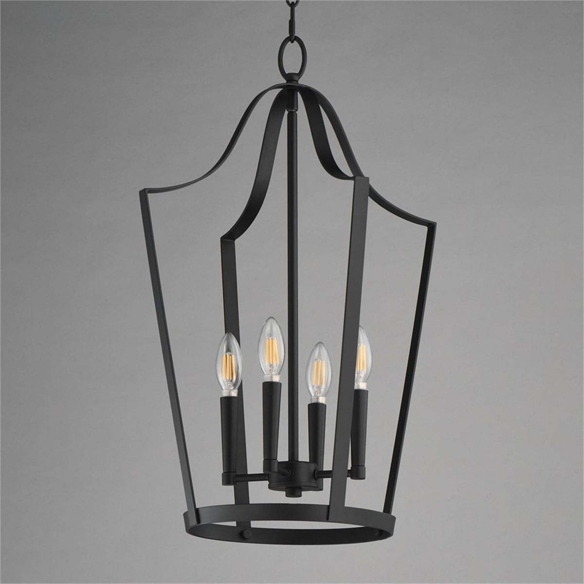 Maxim Lighting Arden 4 Light 24.75" Entry Foyer Pendant, Black