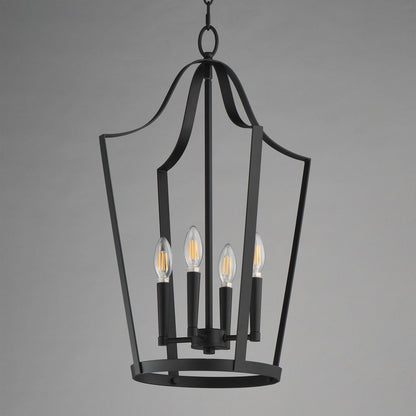 Maxim Lighting Arden 4 Light 24.75" Entry Foyer Pendant, Black