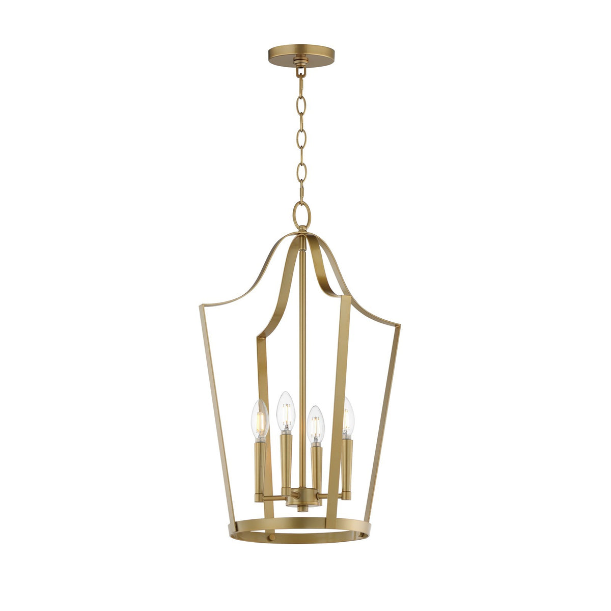Maxim Lighting Arden 4Lt 24.75" Entry Foyer Pendant, Aged Brass
