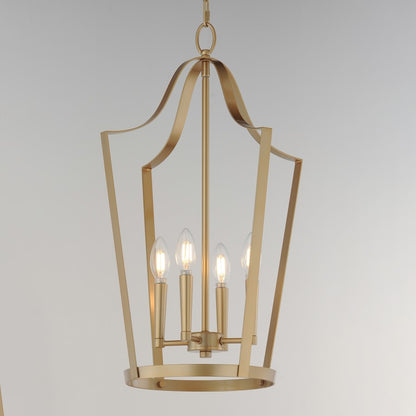 Maxim Lighting Arden 4Lt 24.75" Entry Foyer Pendant, Aged Brass