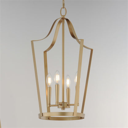 Maxim Lighting Arden 4Lt 24.75" Entry Foyer Pendant, Aged Brass