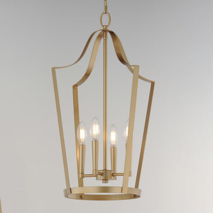 Maxim Lighting Arden 4Lt 24.75" Entry Foyer Pendant, Aged Brass