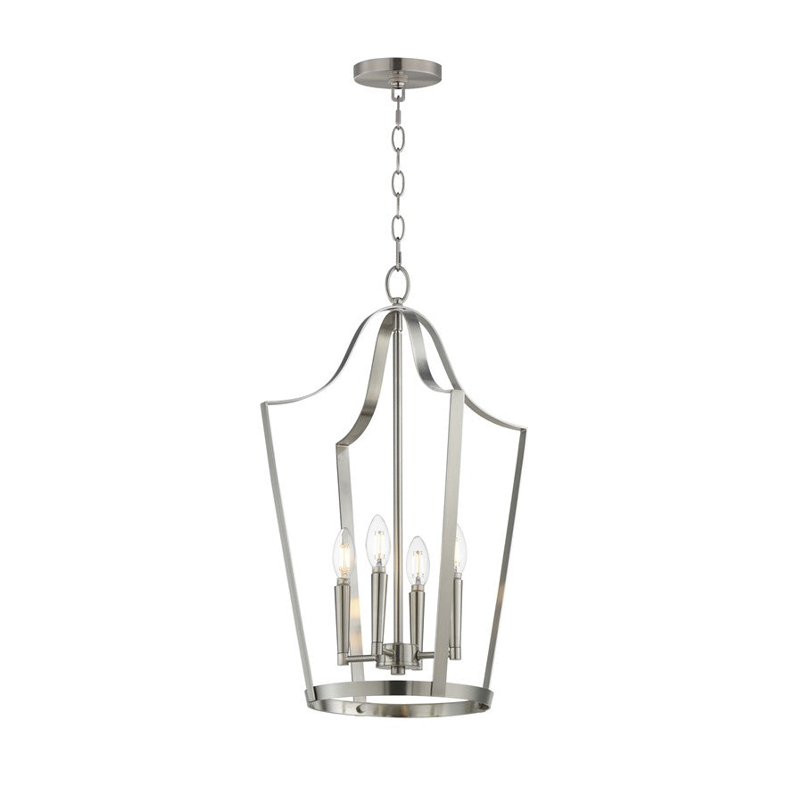 Maxim Lighting Arden 4 Light 24.75" Entry Foyer Pendant, Satin Nickel - 10424SN