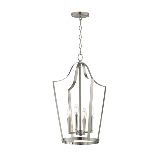 Maxim Lighting Arden 4 Light 24.75" Entry Foyer Pendant, Satin Nickel - 10424SN