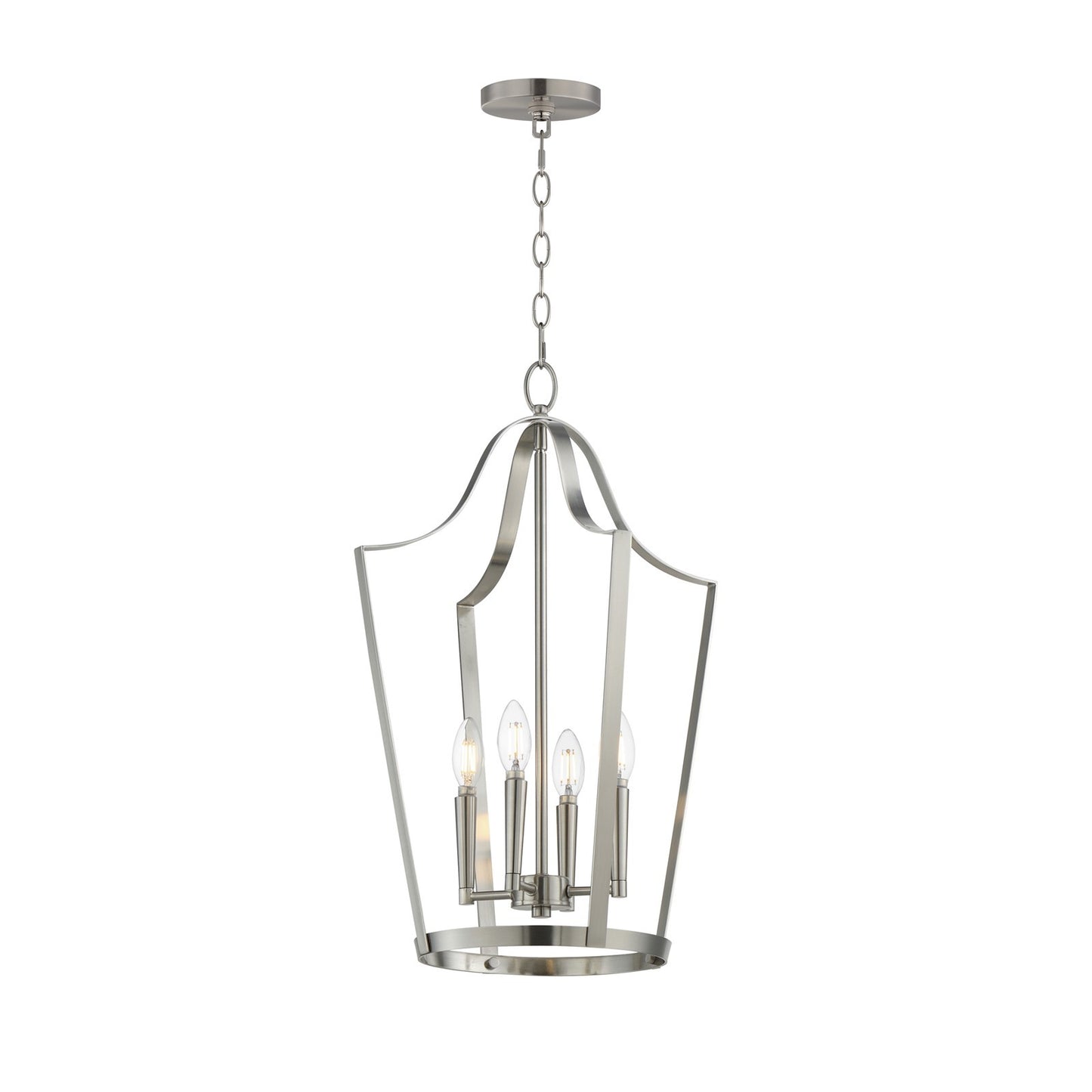 Maxim Lighting Arden 4 Light 24.75" Entry Foyer Pendant, Satin Nickel