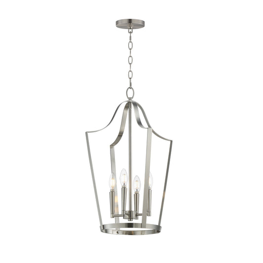 Maxim Lighting Arden 4 Light 24.75" Entry Foyer Pendant, Satin Nickel