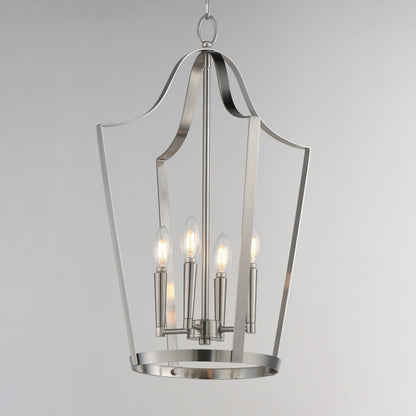Maxim Lighting Arden 4 Light 24.75" Entry Foyer Pendant, Satin Nickel