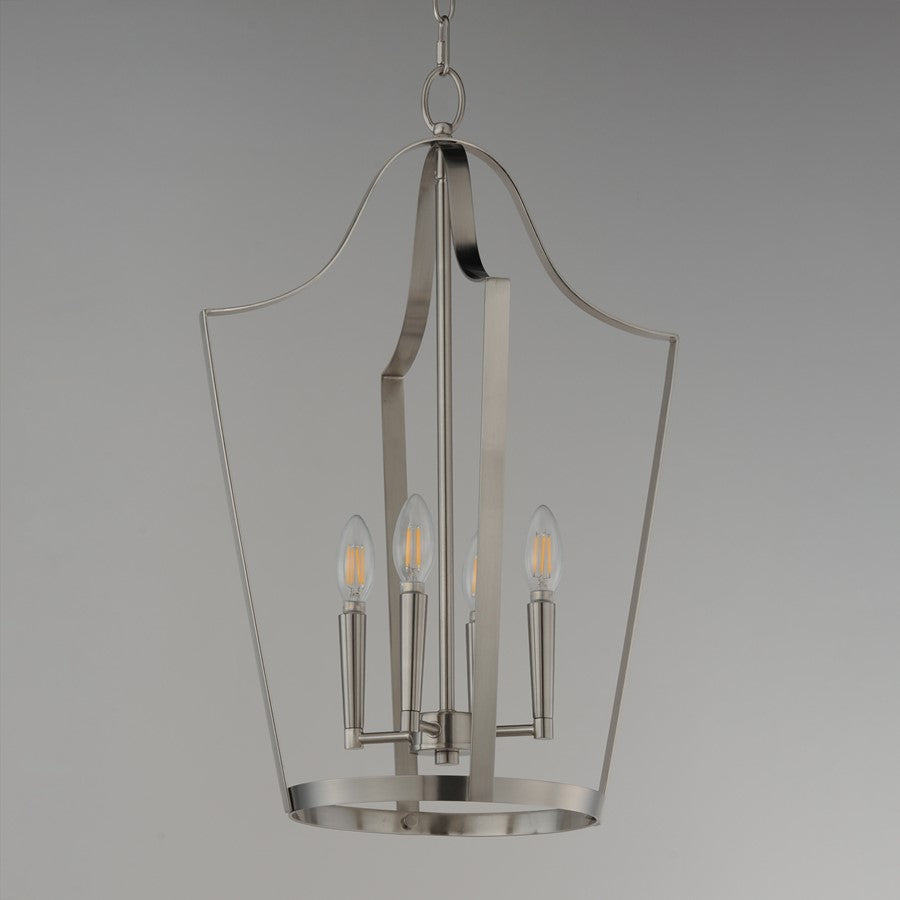 Maxim Lighting Arden 4 Light 24.75" Entry Foyer Pendant, Satin Nickel