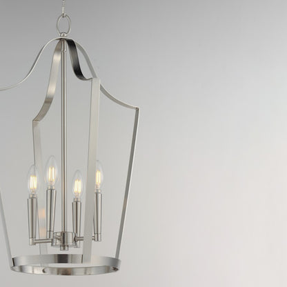 Maxim Lighting Arden 4 Light 24.75" Entry Foyer Pendant, Satin Nickel