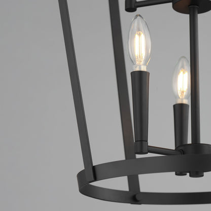 Maxim Lighting Arden 6 Light 30.25" Multi-Light Pendant, Black