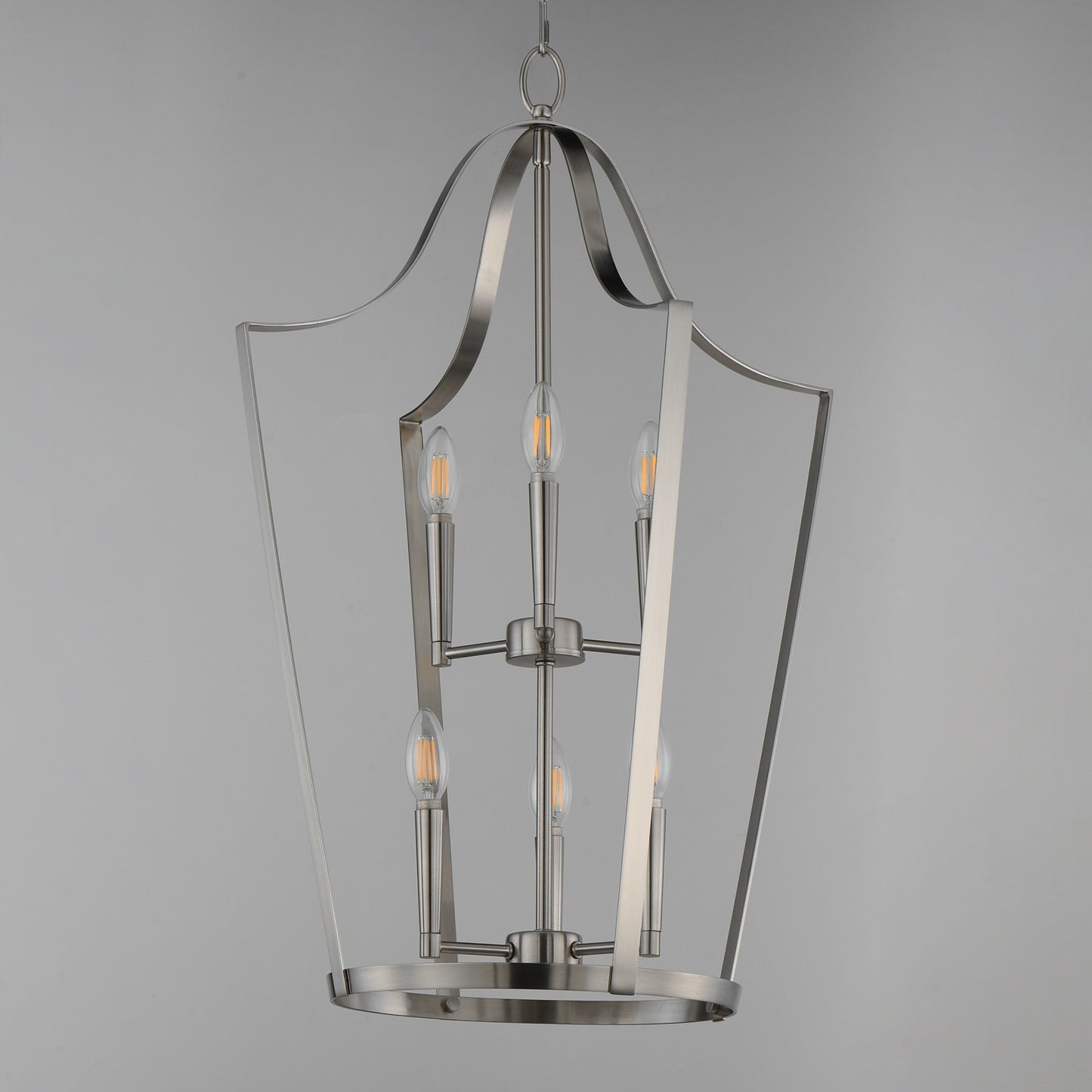 Maxim Lighting Arden 6 Light 30.25" Multi-Light Pendant, Satin Nickel