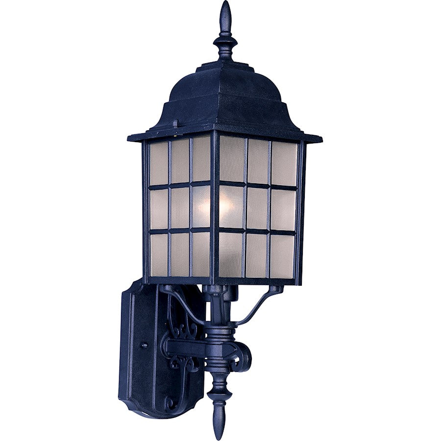 Maxim North Church 1-Light Outdoor Wall Lantern Black