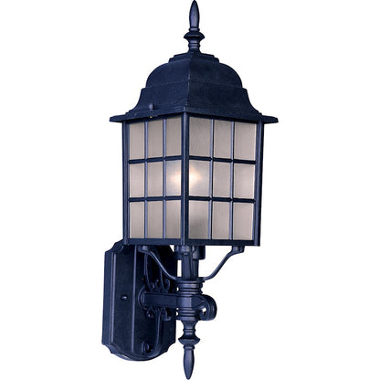 Maxim North Church 1-Light Outdoor Wall Lantern Black