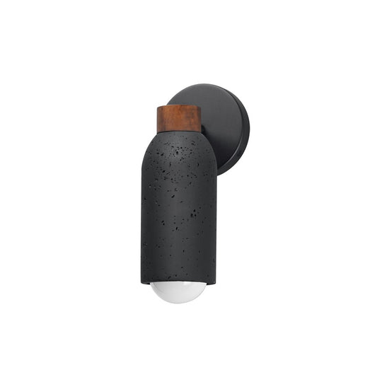 Maxim Lighting Pompeii 1 Light Wall Sconce, Lava/Black