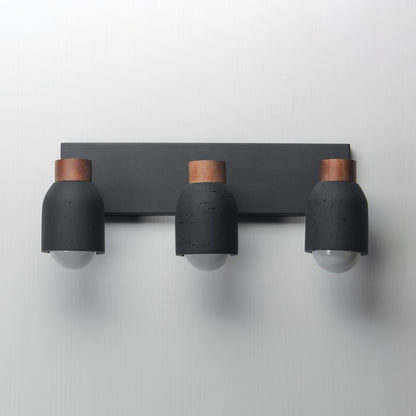 Maxim Lighting Pompeii 3 Light Bath Vanity, Lava/Black