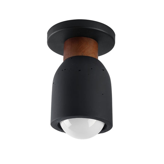 Maxim Lighting Pompeii 1 Light Flush Mount, Lava/Black
