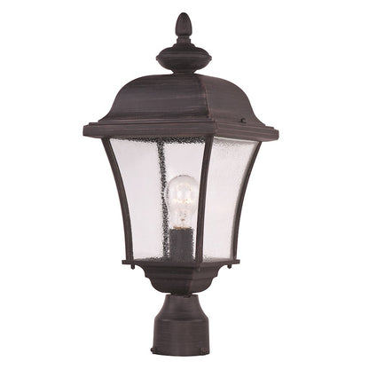 Maxim Senator 1-Light Outdoor Pole/Post Lantern Rust Patina