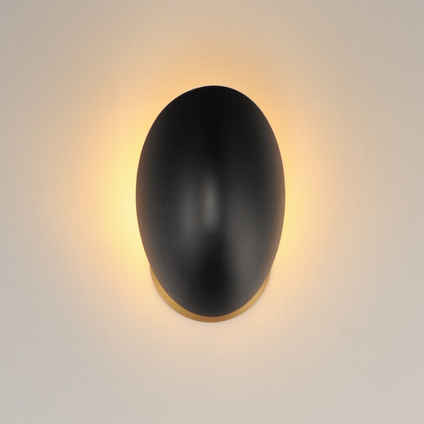 Maxim Lighting Maris 1Lt 8" Wall Sconce, Black/Natural Aged Brass