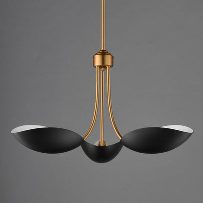 Maxim Lighting Maris 3Lt 12.75" Multi-Light Pendant, Black/Brass