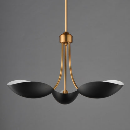 Maxim Lighting Maris 3Lt 12.75" Multi-Light Pendant, Black/Brass