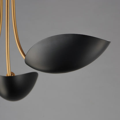 Maxim Lighting Maris 3Lt 12.75" Multi-Light Pendant, Black/Brass