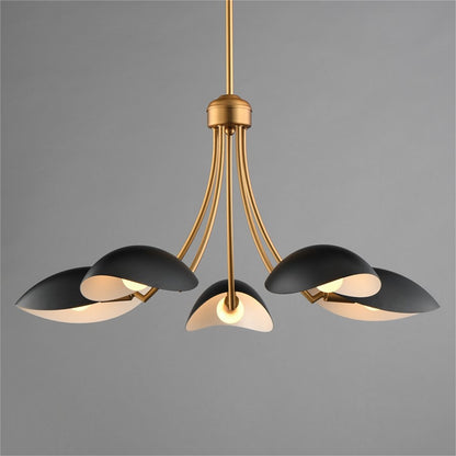 Maxim Lighting Maris 5Lt 14.25" Single-Tier Chandelier, Black/Brass
