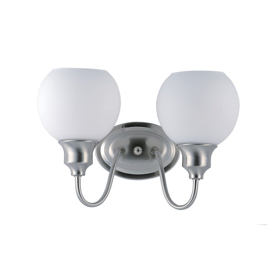 Maxim Lighting Ballord 2-Light Bath Vanity, Satin Nickel