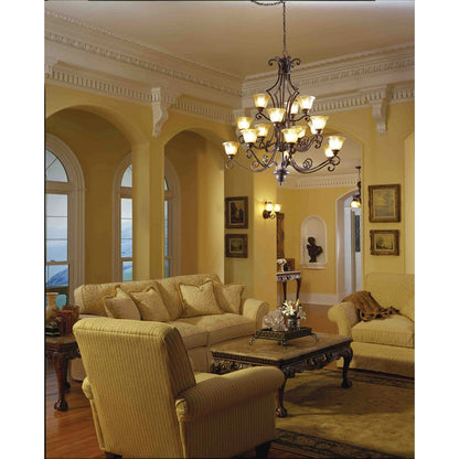 Maxim Symphony 15-Light Chandelier Oil Rubbed Bronze