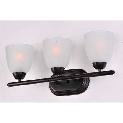 Maxim Lighting Axis 3 Light Bath Vanity, Oil Rubbed Bronze